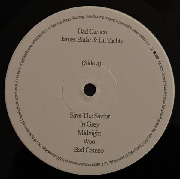 James Blake & Lil Yachty : Bad Cameo (LP, Album)