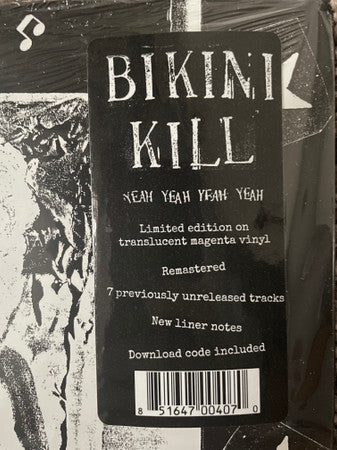 Bikini Kill : Yeah Yeah Yeah Yeah  (LP, Ltd, RE, RM, Tra)