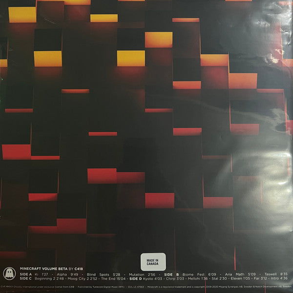 C418 : Minecraft Volume Beta (2xLP, Album, RE, RP, Red)