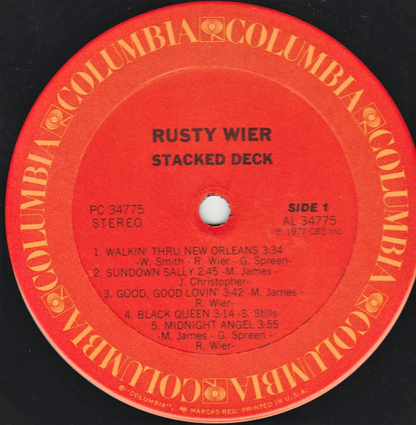 Rusty Wier : Stacked Deck (LP, Album)