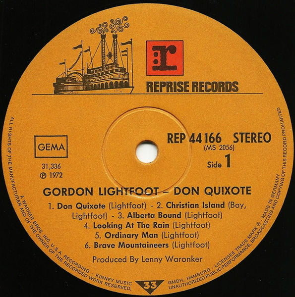 Gordon Lightfoot : Don Quixote (LP, Album)