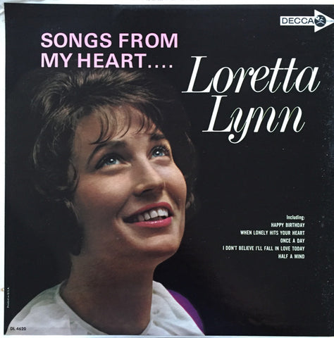 Loretta Lynn : Songs From My Heart (LP, Album, Mono)