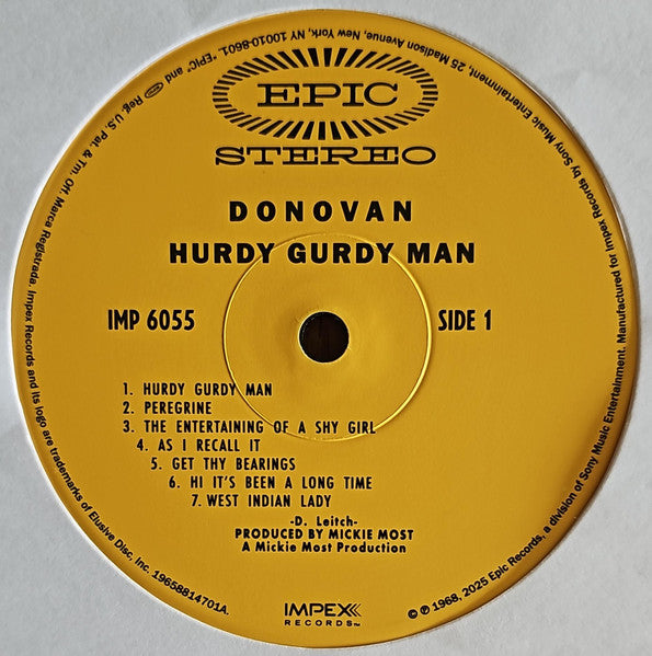 Donovan : The Hurdy Gurdy Man (LP, Album, RE, 180)