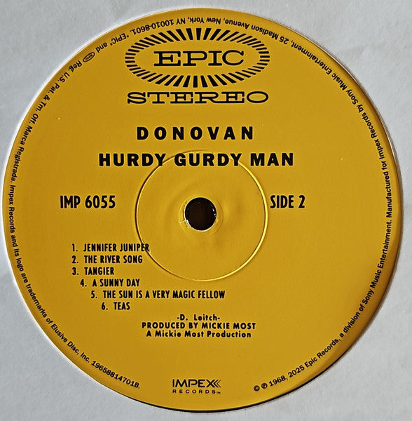Donovan : The Hurdy Gurdy Man (LP, Album, RE, 180)
