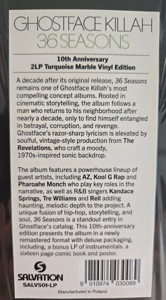 Ghostface Killah : 36 Seasons  (2xLP, Album, Dlx, RE, RM, 10t)