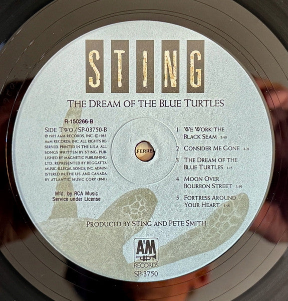 Sting : The Dream Of The Blue Turtles (LP, Album, Club, RCA)