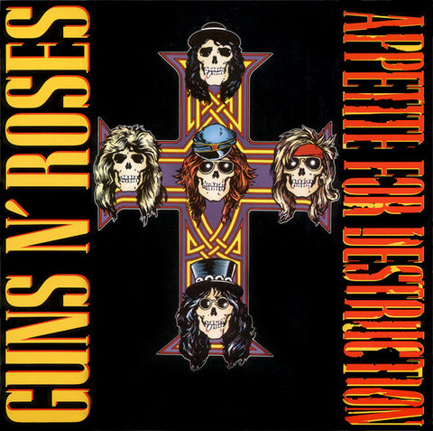 Guns N' Roses : Appetite For Destruction (LP, Album, Cro)