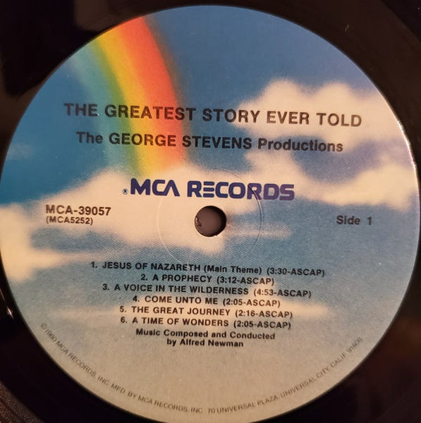 Alfred Newman : The Greatest Story Ever Told (Original Motion Picture Score) (LP, Album, RE)