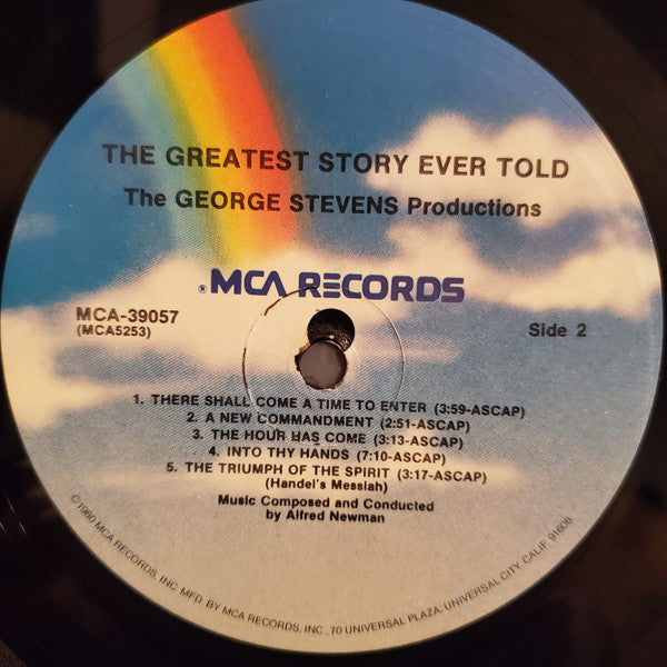 Alfred Newman : The Greatest Story Ever Told (Original Motion Picture Score) (LP, Album, RE)