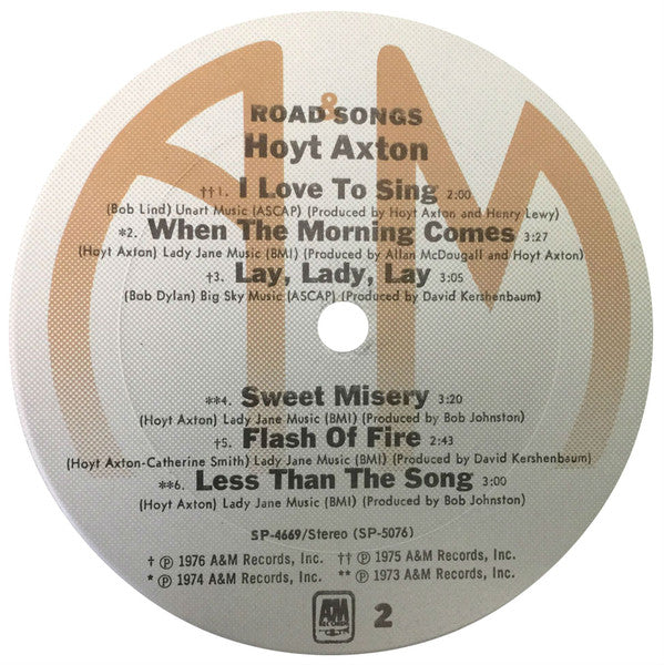 Hoyt Axton : Road Songs (LP, Comp, Pit)