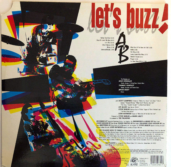 The Paladins : Let's Buzz! (LP, Album)