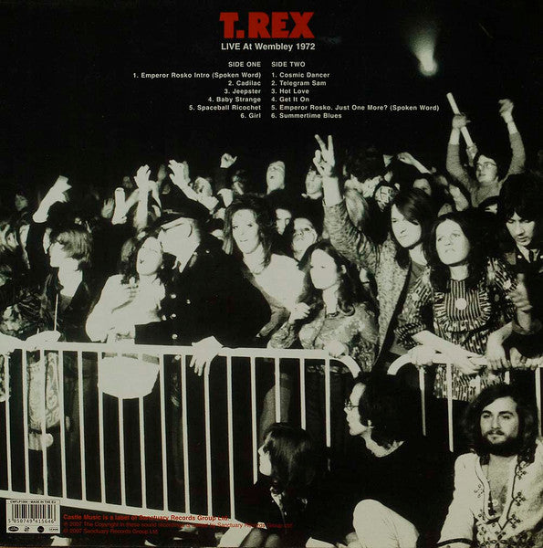T. Rex : Live At Wembley 1972 (LP, Album, Ltd)