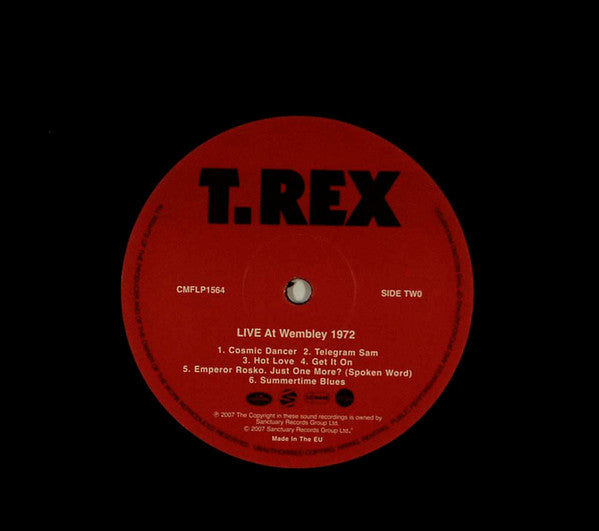 T. Rex : Live At Wembley 1972 (LP, Album, Ltd)