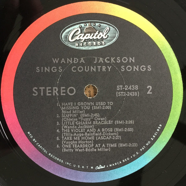 Wanda Jackson : Wanda Jackson Sings Country Songs (LP, Album, Scr)