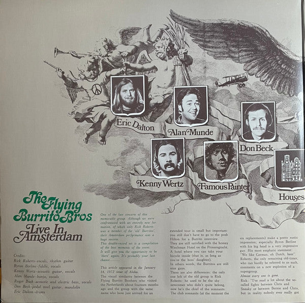 The Flying Burrito Bros : Live In Amsterdam (2xLP, Album)