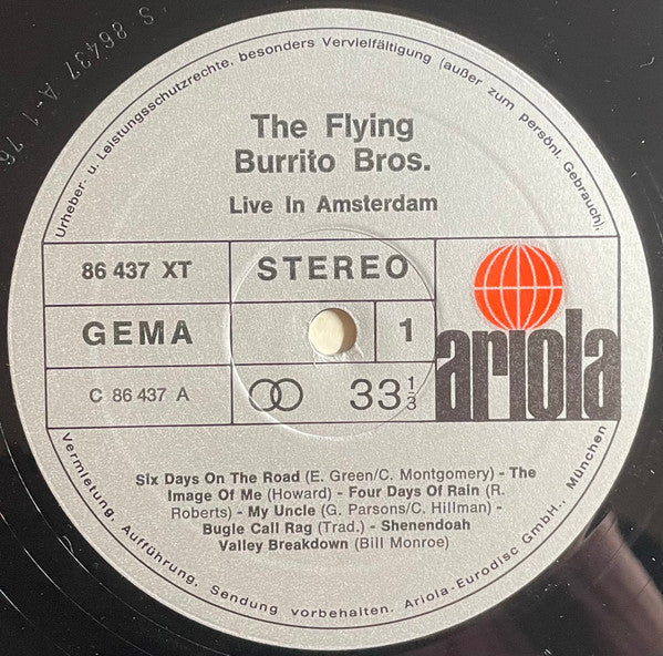 The Flying Burrito Bros : Live In Amsterdam (2xLP, Album)