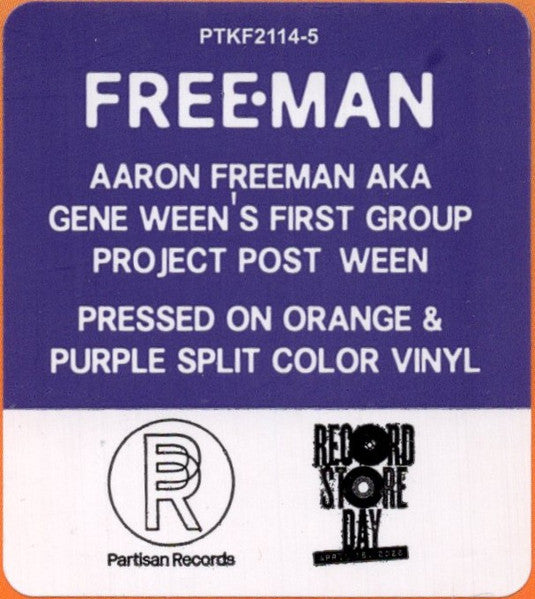 Free·Man* : Free·Man (LP, Album, RSD, Ltd, RE, Ora)