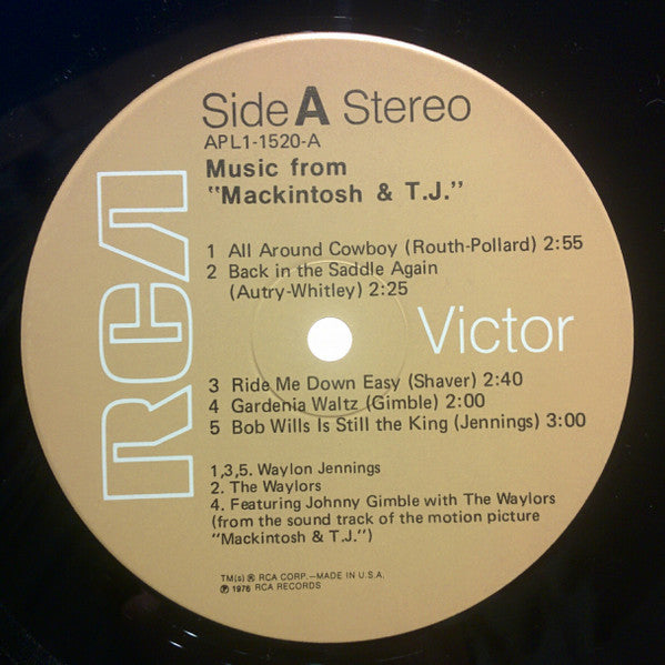 Waylon Jennings : Music From Mackintosh & T.J. (LP, Album)
