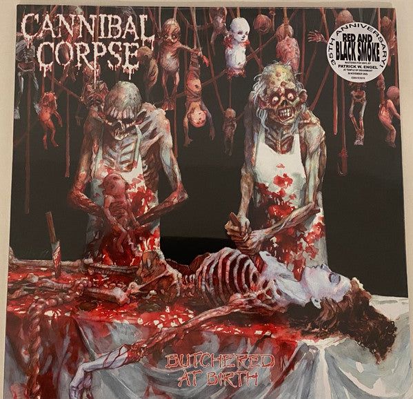 Cannibal Corpse : Butchered At Birth  (LP, Album, Ltd, RE, RM, Red)