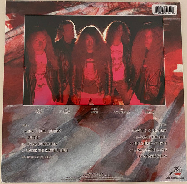 Cannibal Corpse : Butchered At Birth  (LP, Album, Ltd, RE, RM, Red)
