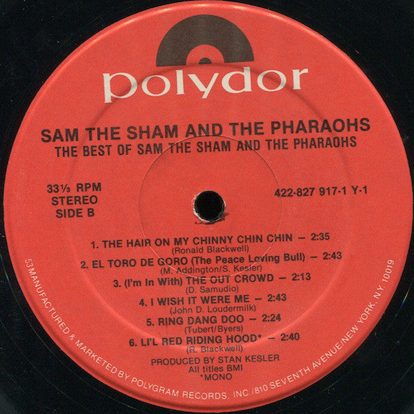 Sam The Sham & The Pharaohs : The Best Of Sam The Sham And The Pharaohs (LP, Comp, RE, Hau)
