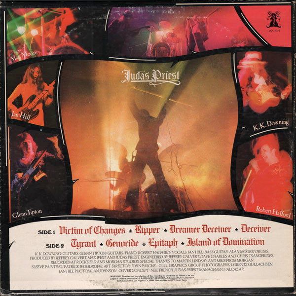 Judas Priest : Sad Wings Of Destiny (LP, Album, Ter)