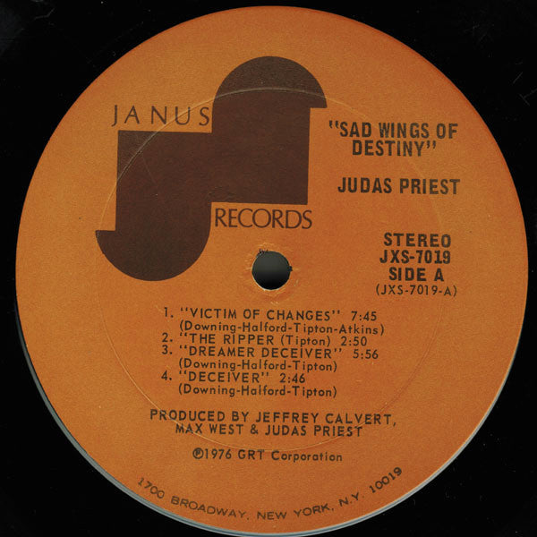 Judas Priest : Sad Wings Of Destiny (LP, Album, Ter)