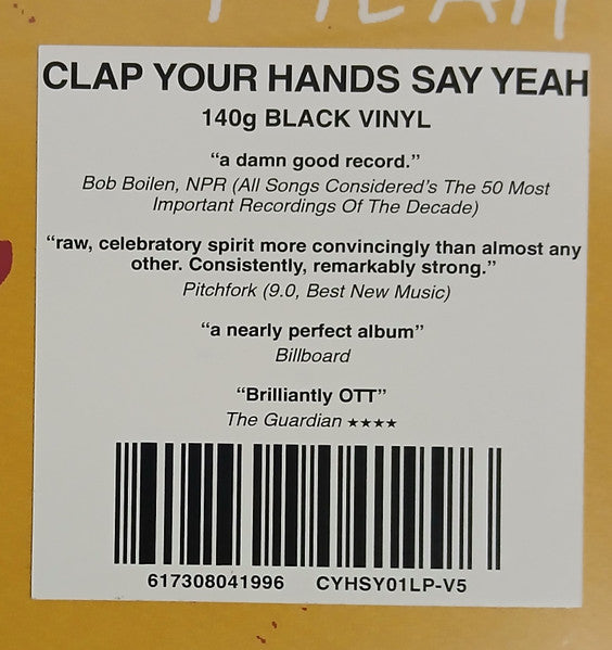 Clap Your Hands Say Yeah : Clap Your Hands Say Yeah (LP, RE, Bla)