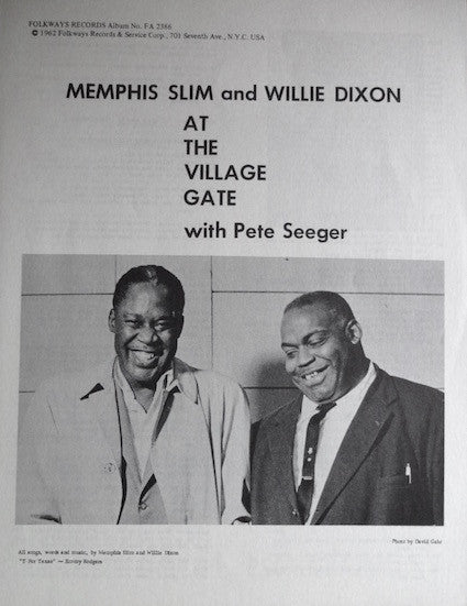 Memphis Slim & Willie Dixon : Memphis Slim & Willie Dixon At The Village Gate (LP)