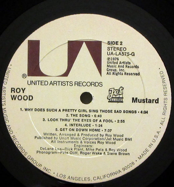 Roy Wood : Mustard (LP, Album, All)