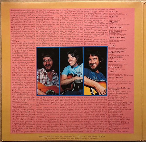Larry McNeely With Geoff Levin And Jack Skinner (2) : Confederation (LP, Album, Ltd, Dir)