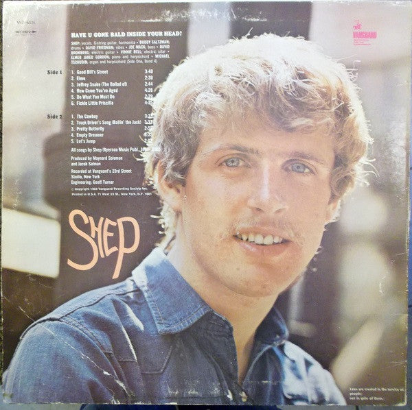 Shep (5) : Have U Gone Bald Inside Your Head (LP, Album)