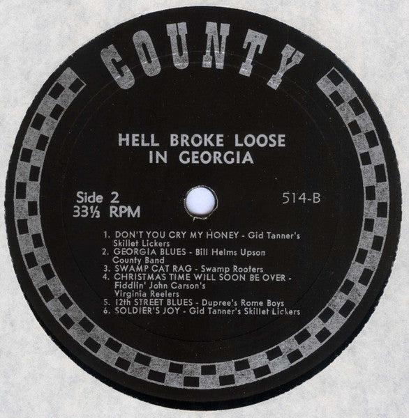 Various : Hell Broke Loose In Georgia: Georgia Fiddle Bands, 1927-1934 (LP, Album, Comp)