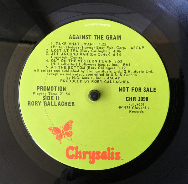 Rory Gallagher : Against The Grain (LP, Album, Promo, San)