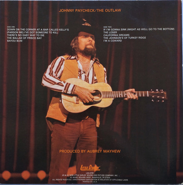 Johnny Paycheck : The Outlaw (LP, Comp)