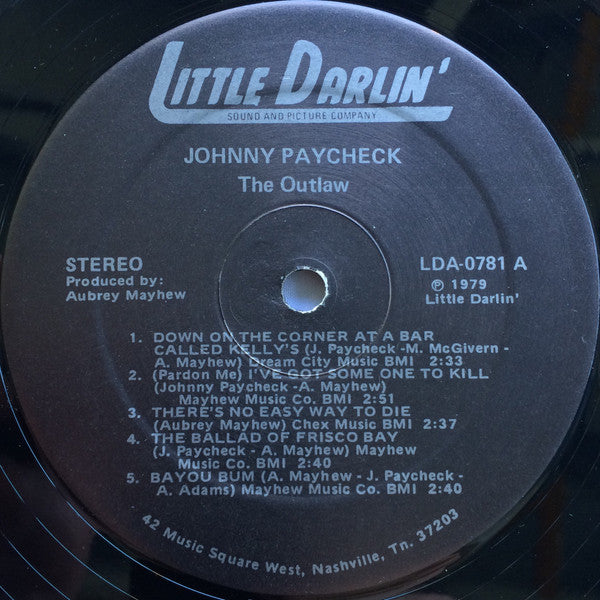Johnny Paycheck : The Outlaw (LP, Comp)