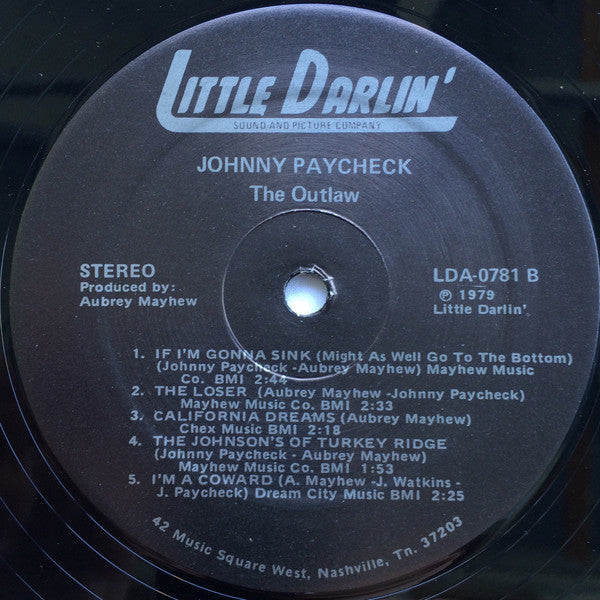 Johnny Paycheck : The Outlaw (LP, Comp)
