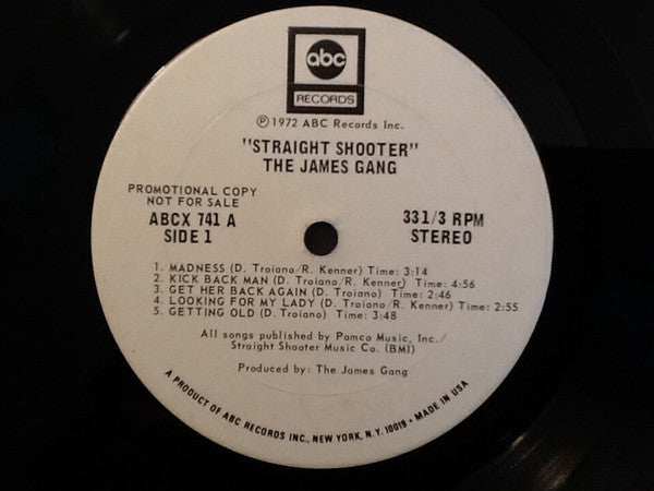James Gang : Straight Shooter (LP, Album, Promo)