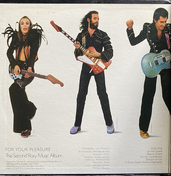 Roxy Music : For Your Pleasure (LP, Album, Promo, Gat)