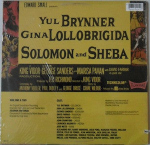 Mario Nascimbene : Solomon And Sheba (An Original Soundtrack Recording) (LP, RE)