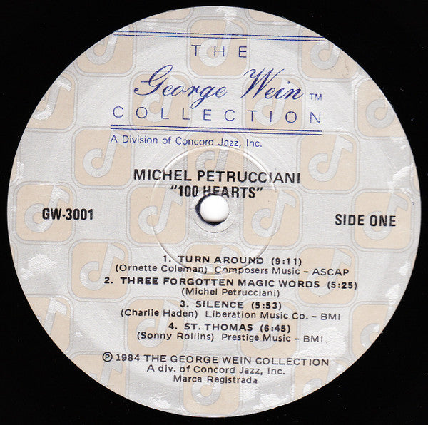 Michel Petrucciani : 100 Hearts (LP, Album)