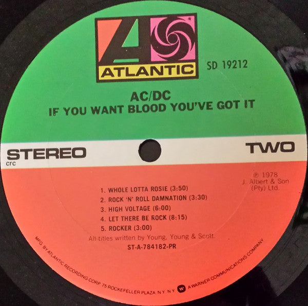 AC/DC : If You Want Blood You've Got It (LP, Album, Club)