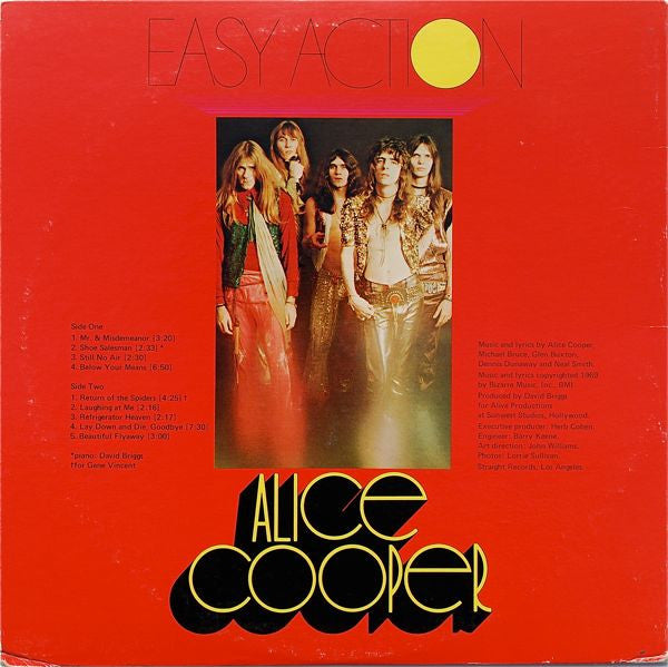 Alice Cooper : Easy Action (LP, Album, RE, Gat)