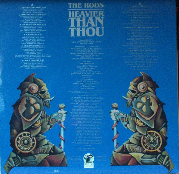 The Rods : Heavier Than Thou (LP, Album)