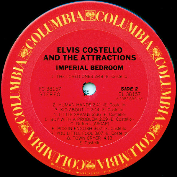 Elvis Costello & The Attractions : Imperial Bedroom (LP, Album, Ter)