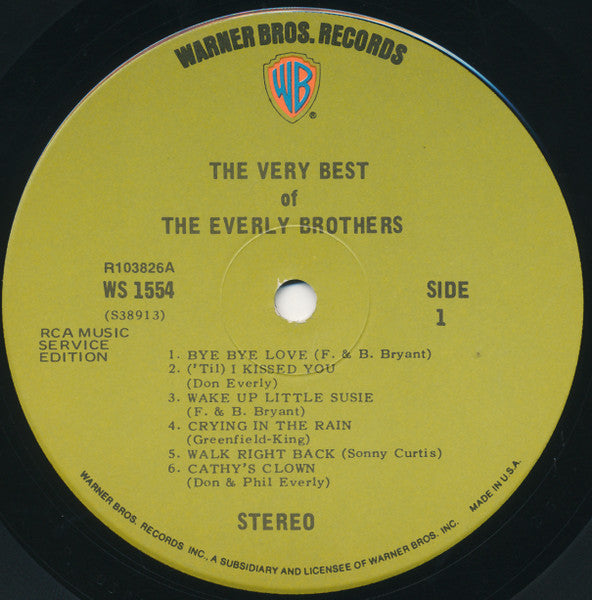 Everly Brothers : The Very Best Of The Everly Brothers (LP, Album, Club, RE, RCA)