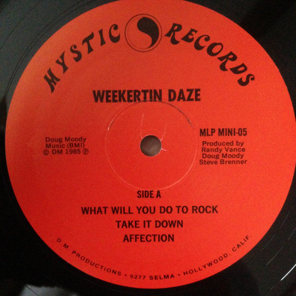 Weekertin Daze : What Will You Do To Rock (12", MiniAlbum)