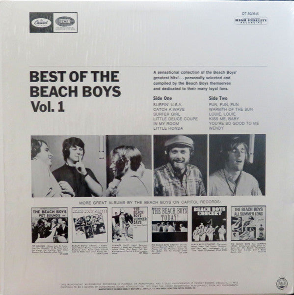 The Beach Boys : Best Of The Beach Boys - Vol. 1 (LP, Comp, Club, RE, Car)