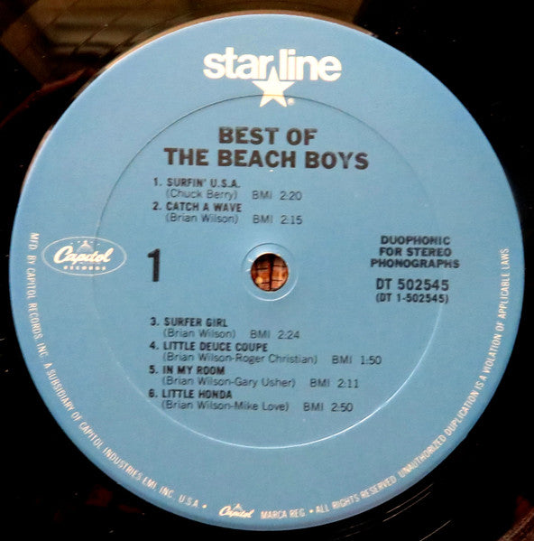 The Beach Boys : Best Of The Beach Boys - Vol. 1 (LP, Comp, Club, RE, Car)