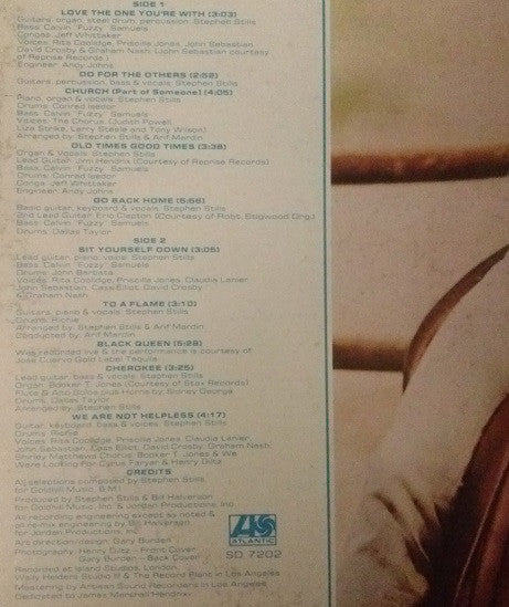 Stephen Stills : Stephen Stills (LP, Album, RP, Pre)